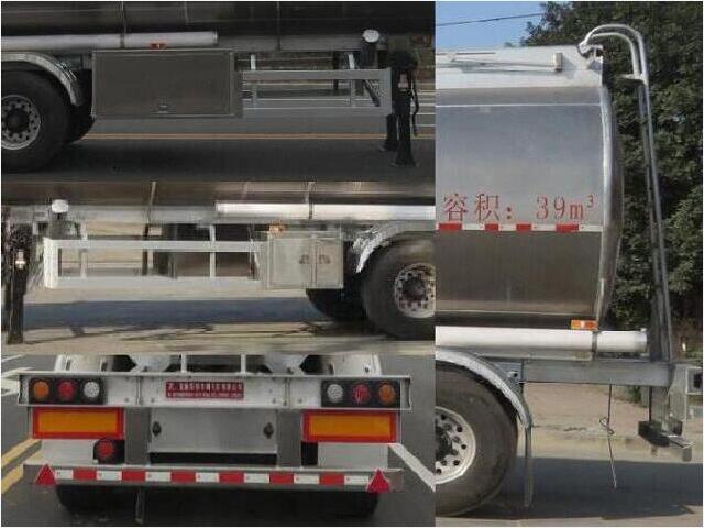 特运牌DTA9402GSY铝合金食用油运输半挂车公告图片