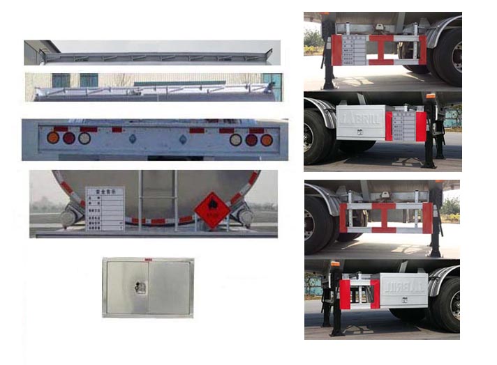 金碧牌PJQ9404GRYH易燃液体罐式运输半挂车公告图片