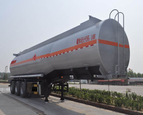 旗林牌10.6米31.5吨3轴易燃液体罐式运输半挂车(QLG9405GRYC)