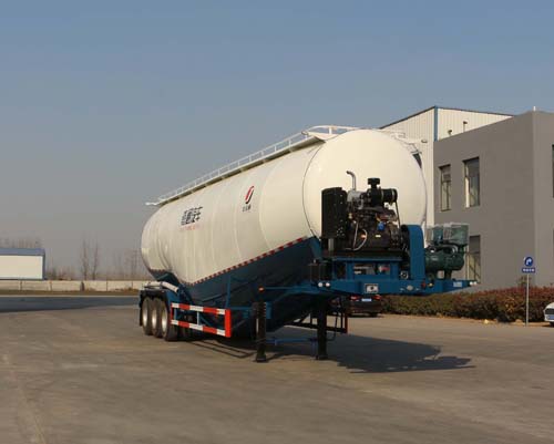 嘉运通牌13.8米28吨3轴低密度粉粒物料运输半挂车(JTC9406GFLC)
