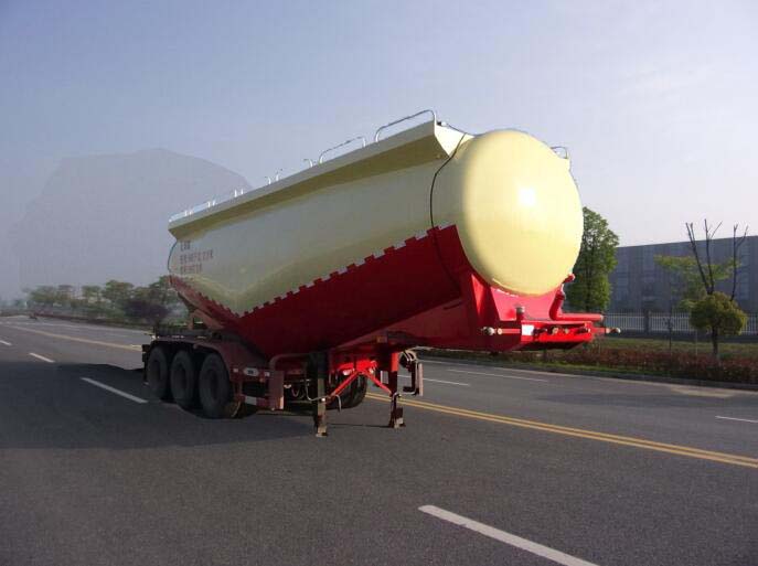 龙星汇牌8.7米33.2吨3轴中密度粉粒物料运输半挂车(HLV9401GFL)