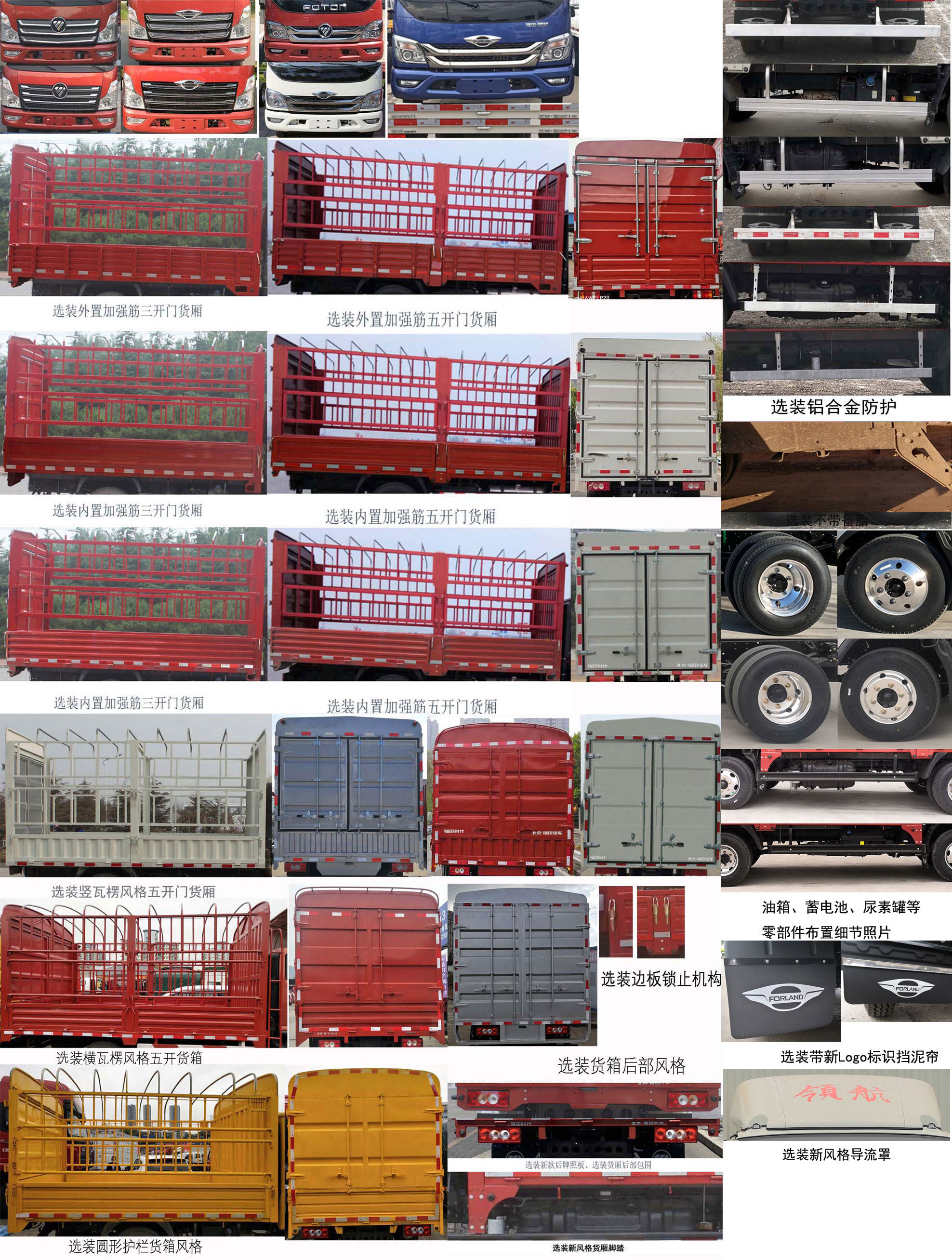 福田牌BJ5043CCY9JDA-01仓栅式运输车公告图片