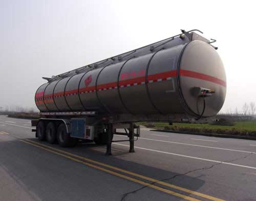 龙星汇牌HLV9401GRYT铝合金易燃液体罐式运输半挂车图片
