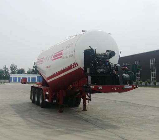 智沃牌9.3米33.5吨3轴中密度粉粒物料运输半挂车(LHW9404GFL)