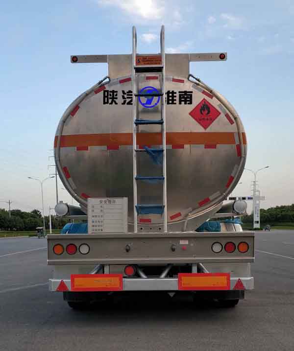 陕汽牌SHN9400GRYP375铝合金易燃液体罐式运输半挂车公告图片