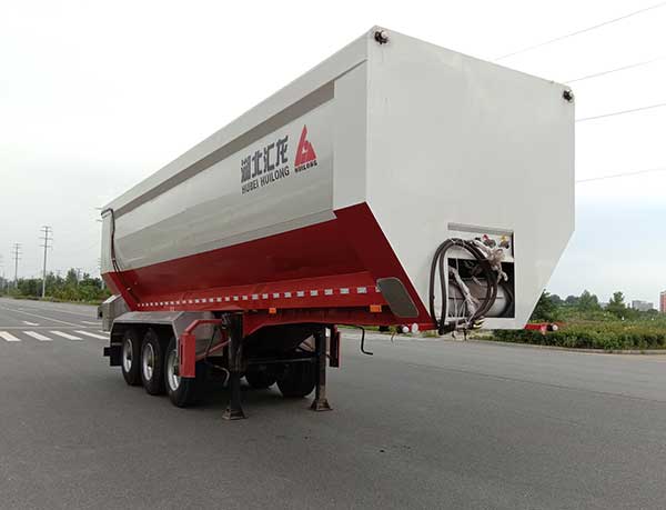 龙星汇牌8.5米33.5吨3轴散装粮食运输半挂车(HLV9401ZLS)