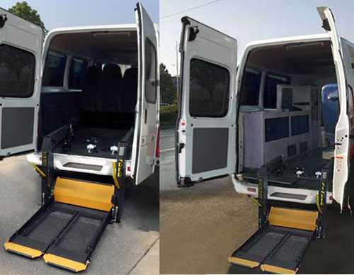 聚塵王牌HNY5049XSCS6傷殘運(yùn)送車公告圖片