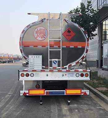 河海明珠牌MZC9350GRY铝合金易燃液体罐式运输半挂车公告图片