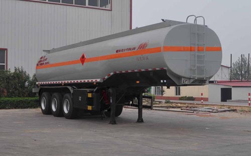 旗林牌11米30.7吨3轴易燃液体罐式运输半挂车(QLG9400GRY)