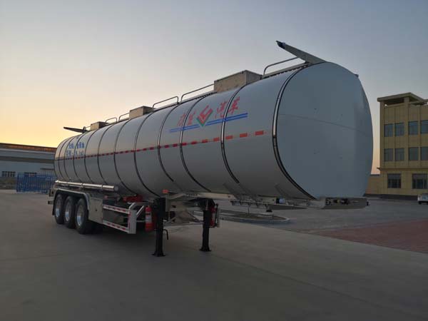 力生牌12.1米33.3吨3轴铝合金食用油运输半挂车(HLS9400GSY)