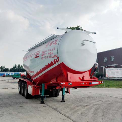 智沃牌8.7米33.6吨3轴中密度粉粒物料运输半挂车(LHW9408GFL)