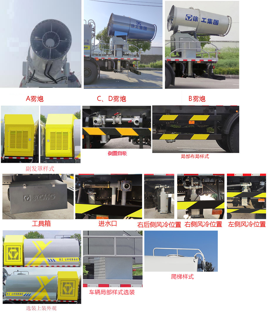 徐工牌DXA5251TDYD6多功能抑尘车公告图片