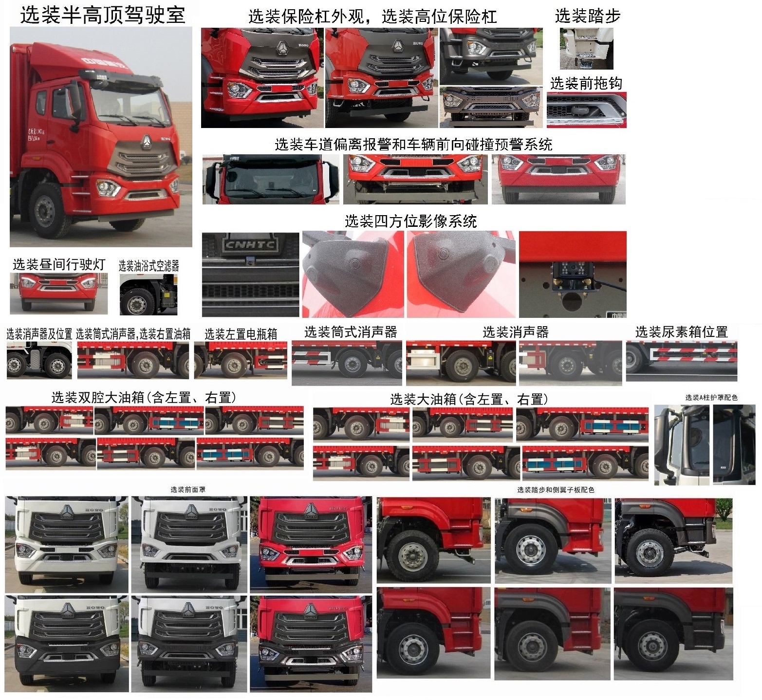 豪沃牌ZZ5317CCQV466JF1畜禽运输车公告图片