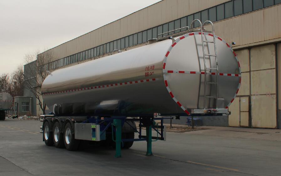宁汽牌10.6米32.8吨3轴液态食品运输半挂车(HLN9400GYS)
