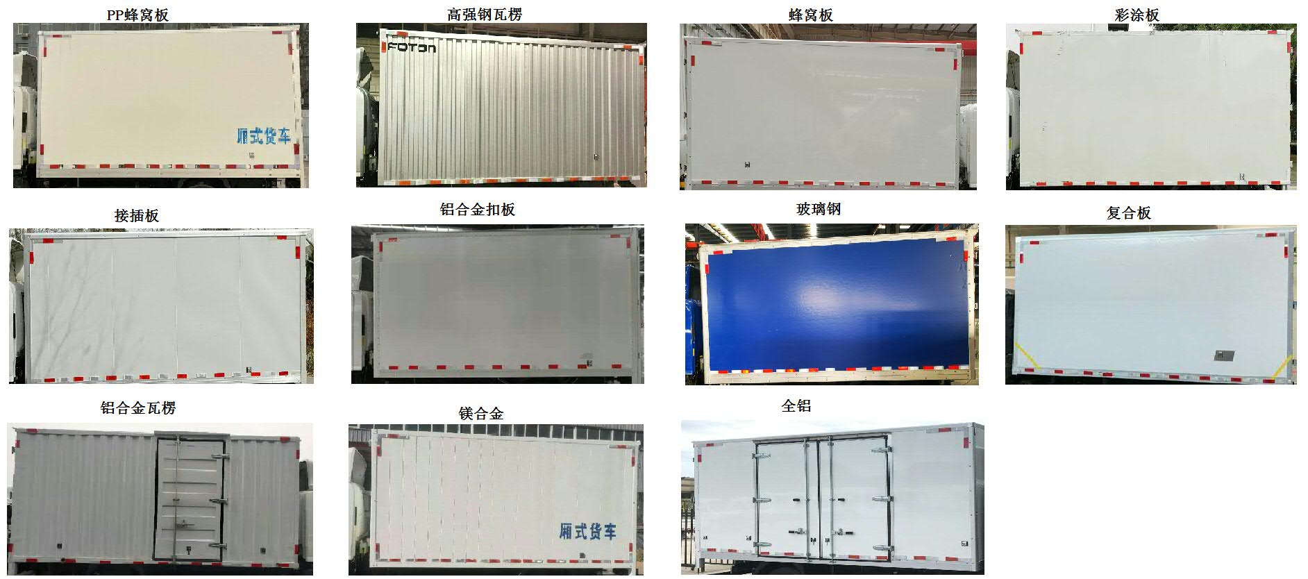 福田牌BJ5044XXY-1A廂式運(yùn)輸車公告圖片