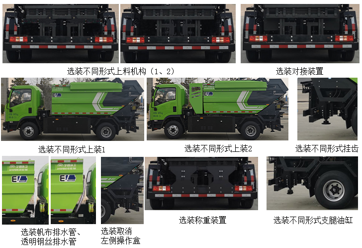 宇通牌YTZ5080ZZZD0BEV纯电动自装卸式垃圾车公告图片