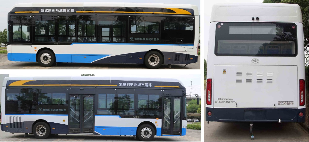 华中牌WH6102GFCEV燃料电池低入口城市客车公告图片