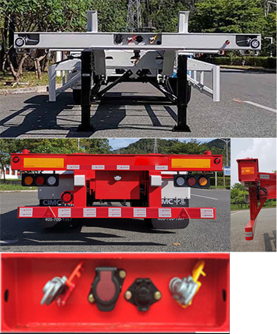 中集牌ZJV9150TJZDG空载集装箱运输半挂车公告图片