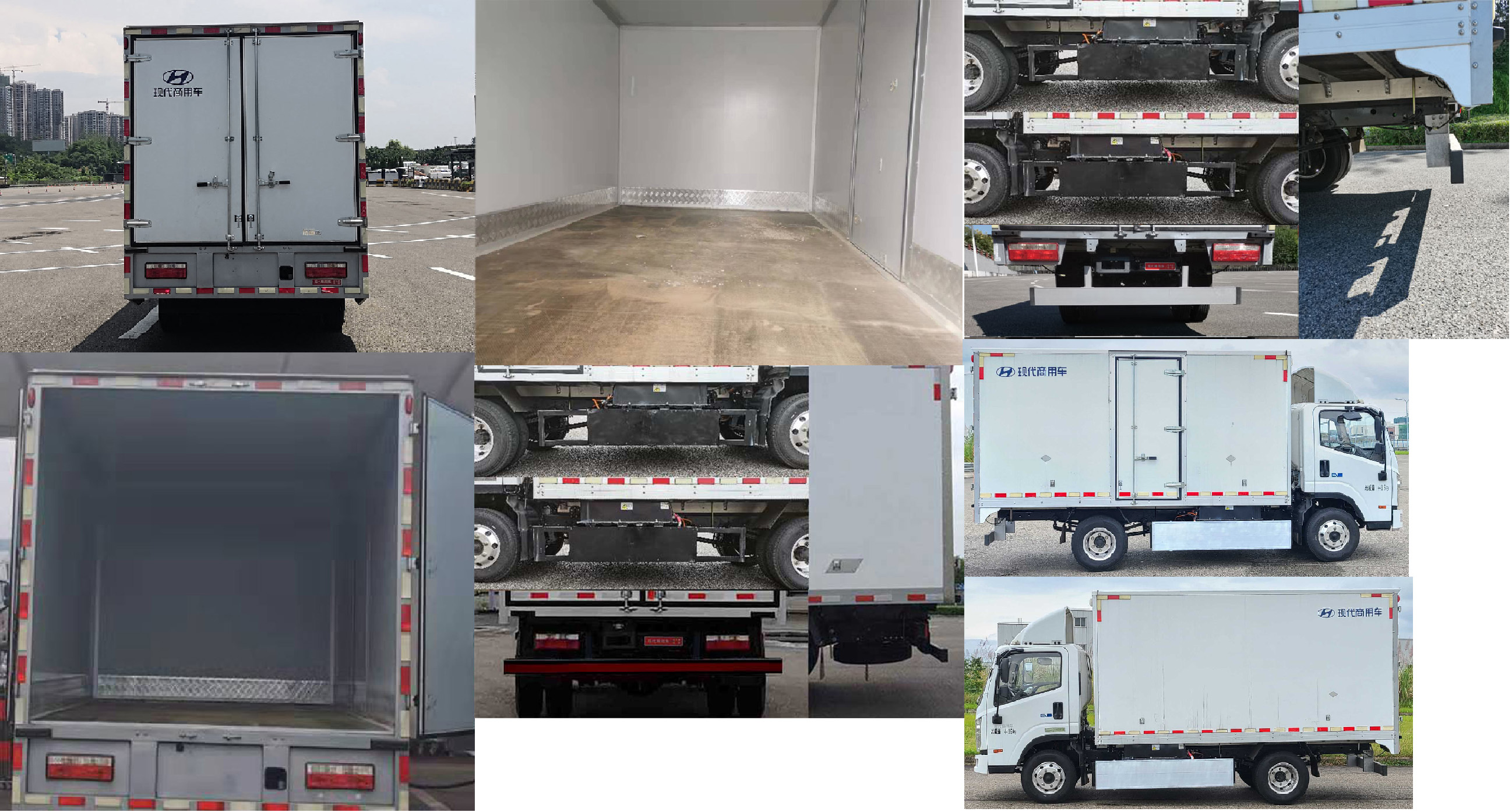 現(xiàn)代牌CHM5045XXYZDC33BEV純電動廂式運輸車公告圖片