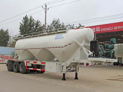 程力威牌12.1米29.7吨3轴中密度粉粒物料运输半挂车(CLW9403GFL)