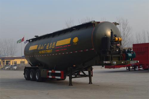 广通达牌12.2米30.5吨3轴低密度粉粒物料运输半挂车(JKQ9407GFL)