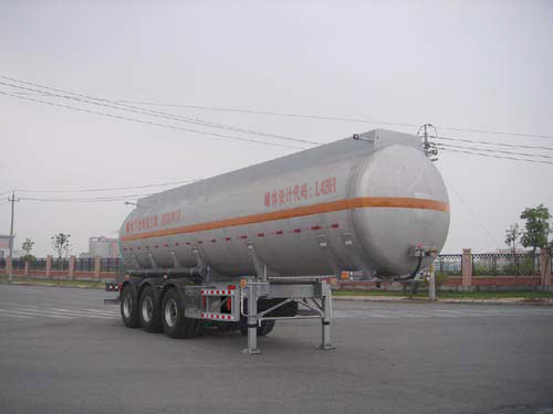 通华牌11.4米32.5吨3轴易燃液体罐式运输半挂车(THT9401GRYF)