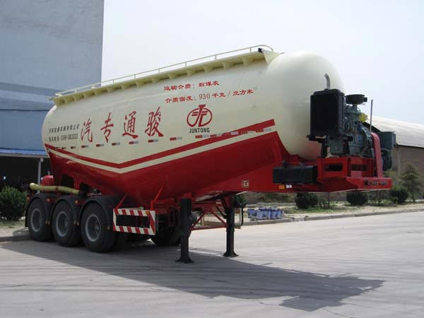 骏通牌9.6米31.9吨3轴中密度粉粒物料运输半挂车(JF9404GFL)
