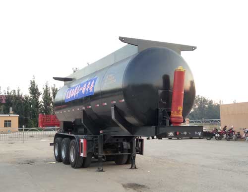 运腾驰牌9.9米30.6吨3轴中密度粉粒物料运输半挂车(SDT9401GFL)