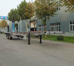 明航牌13.9米31.5吨2轴铝合金集装箱运输半挂车(ZPS9350TJZ)