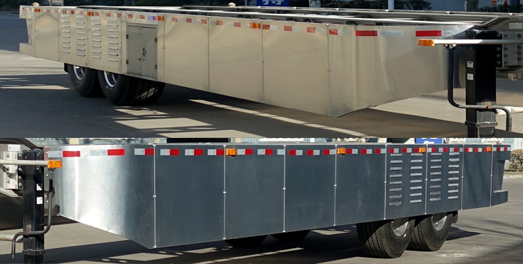 明航牌ZPS9350TJZ铝合金集装箱运输半挂车公告图片