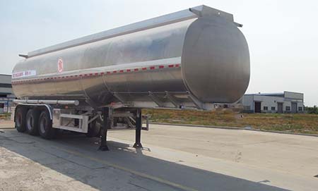 弘瑞通牌11.6米33.5吨3轴铝合金液态食品运输半挂车(HRT9401GYSL)