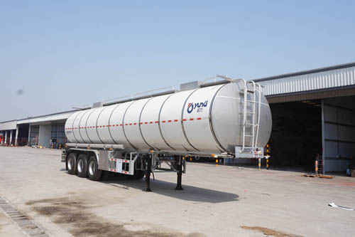 运力牌11.9米33.2吨3轴铝合金食用油运输半挂车(LG9402GSY)