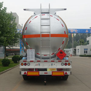 明航牌ZPS9400GRYA铝合金易燃液体罐式运输半挂车公告图片