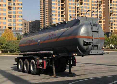 久龙牌9.9米32吨3轴腐蚀性物品罐式运输半挂车(ALA9401GFWA)