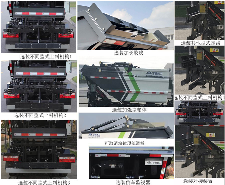 宇通牌YTZ5040ZZZ90D6自装卸式垃圾车公告图片