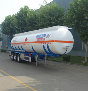 明航牌11.9米32.4吨3轴易燃液体罐式运输半挂车(ZPS9400GRYM)