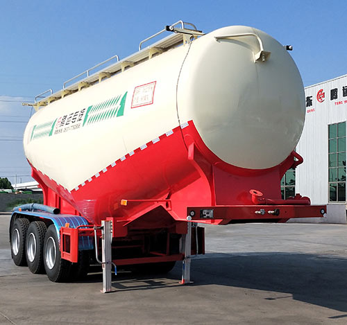 运腾驰牌9.3米32.5吨3轴中密度粉粒物料运输半挂车(SDT9403GFL)