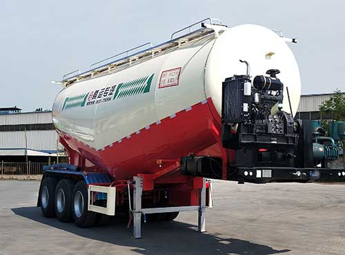 运腾驰牌10.1米31.9吨3轴中密度粉粒物料运输半挂车(SDT9402GFL)