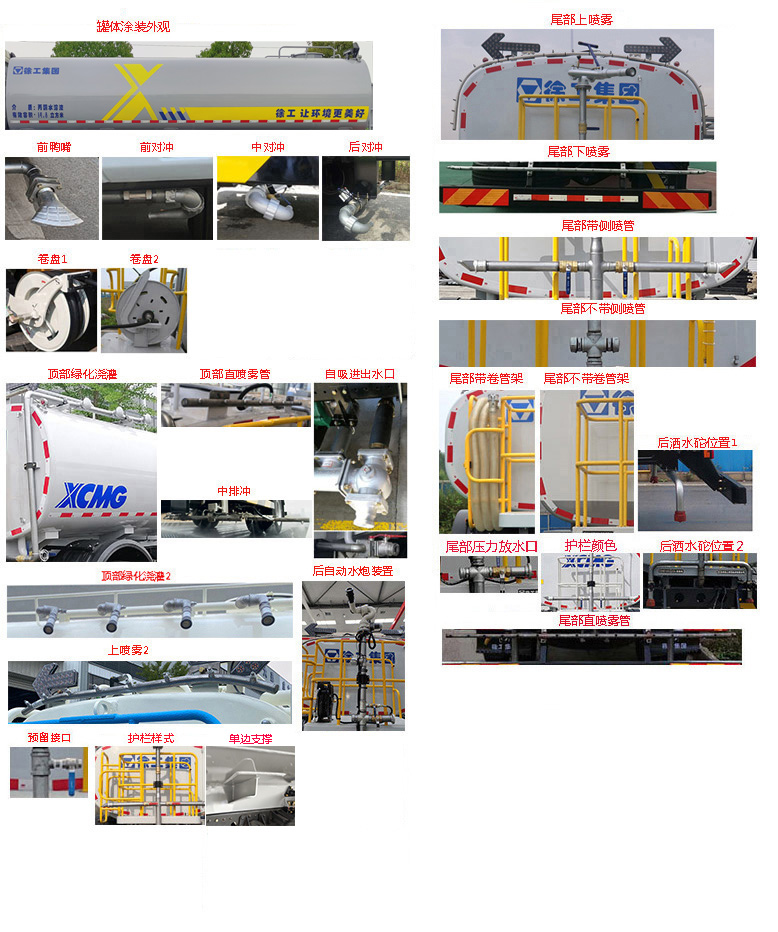 徐工牌DXA5250GPSZ6绿化喷洒车公告图片