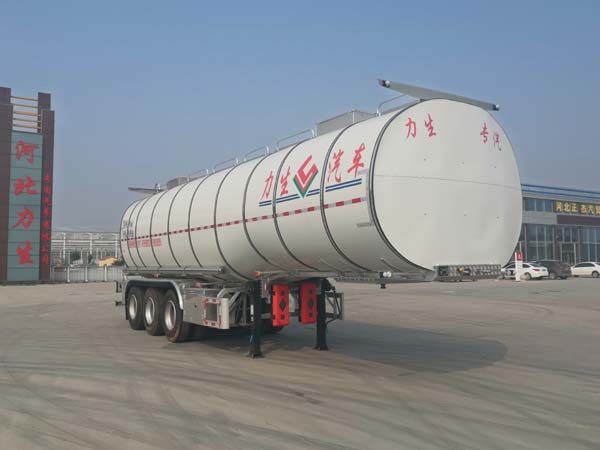 力生牌10.9米33.5吨3轴铝合金食用油运输半挂车(HLS9401GSY)