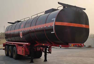 弘瑞通牌10.3米32吨3轴易燃液体罐式运输半挂车(HRT9407GRY)