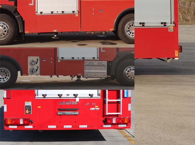 金猴牌SXT5320JXFJP20舉高噴射消防車(chē)公告圖片