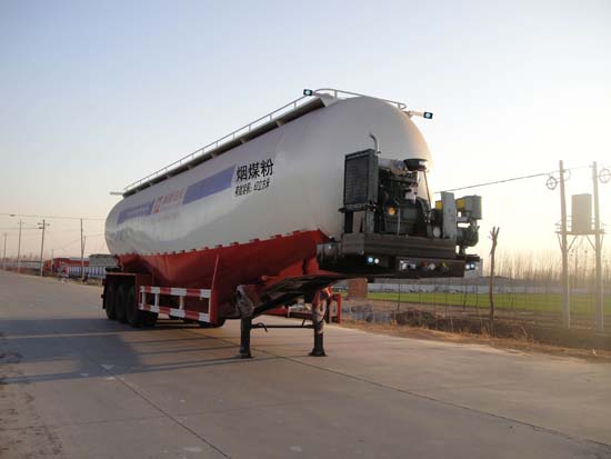 通亚达牌13米31吨3轴低密度粉粒物料运输半挂车(CTY9406GFLA)