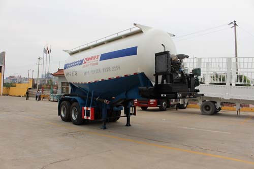 通亚达牌7.5米28.6吨2轴干拌砂浆运输半挂车(CTY9350GSJ)