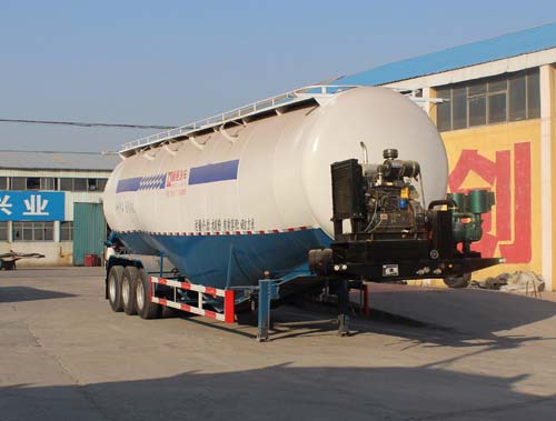 通亚达牌13米27.5吨3轴低密度粉粒物料运输半挂车(CTY9391GFLZ)