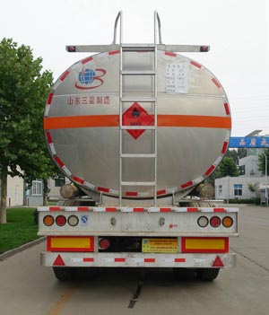 明航牌ZPS9403GRY铝合金易燃液体罐式运输半挂车公告图片