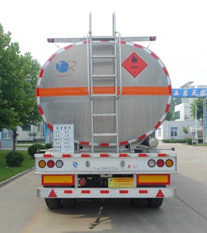 明航牌ZPS9404GRY铝合金易燃液体罐式运输半挂车公告图片