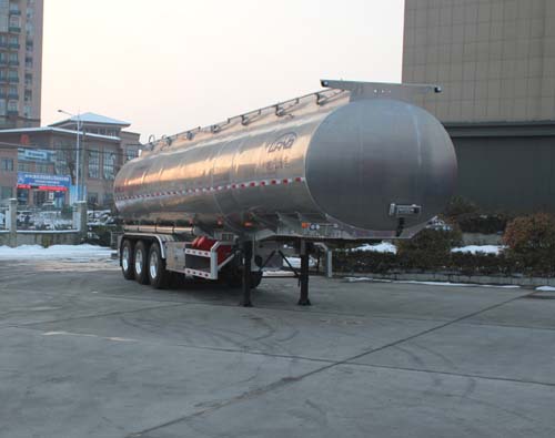 皖汽汽车牌11.1米34吨3轴铝合金食用油运输半挂车(CTD9401GSY)