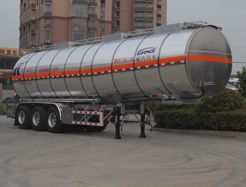 皖汽汽车牌12.3米30.5吨3轴易燃液体罐式运输半挂车(CTD9405GRYE)