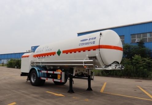 查特牌7.5米9.9吨1轴二氧化碳运输半挂车(CTZ9180GYU)